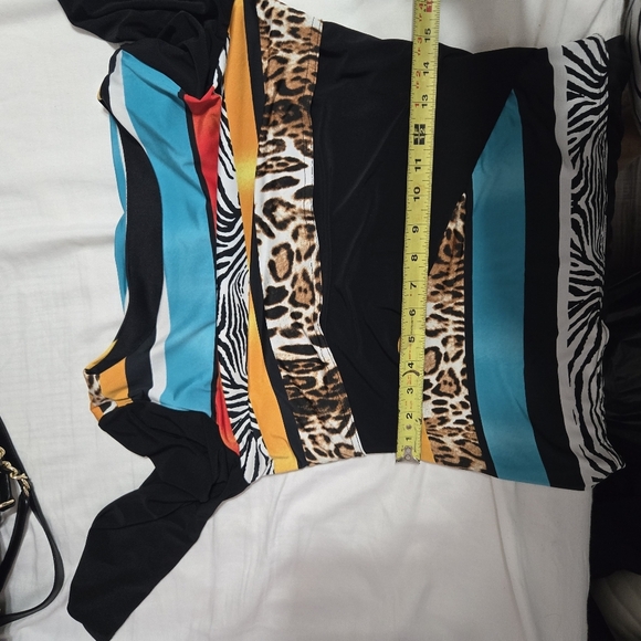 Joseph Ribkoff Colorful Patterned Mini Dress - Picture 9 of 10